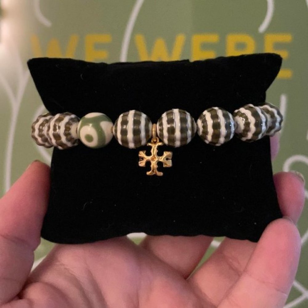TORY BURCH Roxanne Multicolot Bead Tassel bracelet